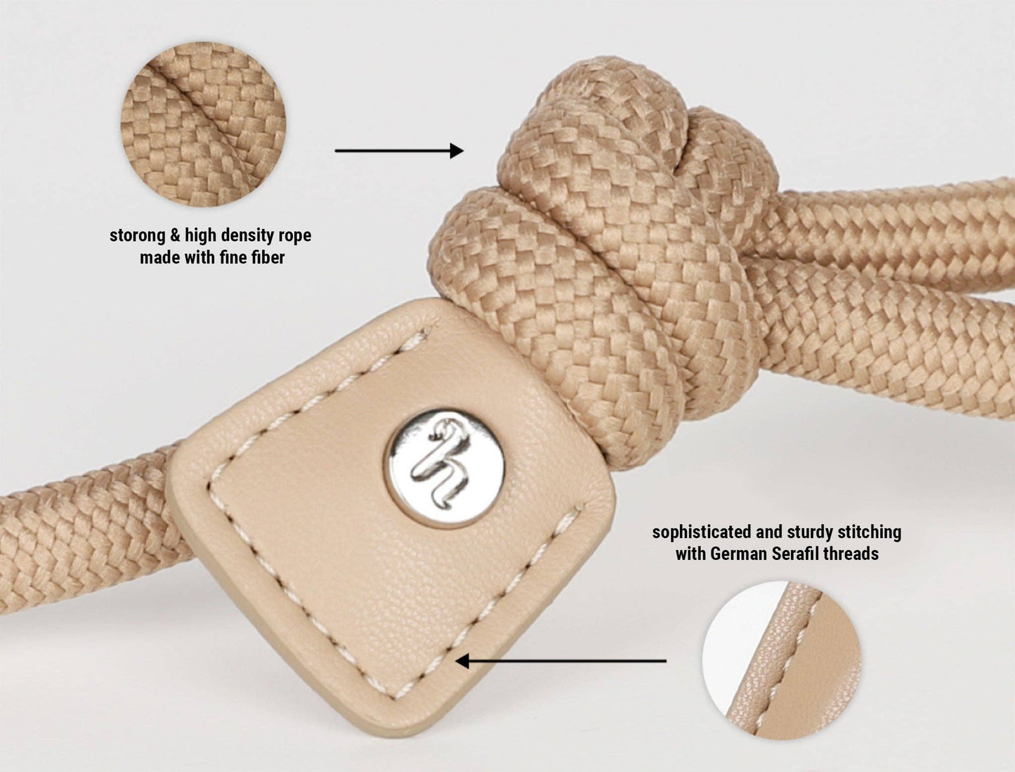 Hozi - [NEW] Essential Leash - Beige Image