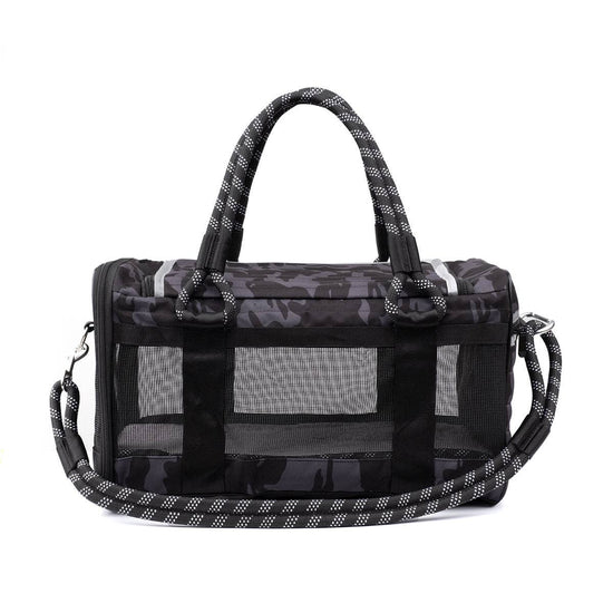 Load image into Gallery viewer, ROVERLUND - OUT-OF-OFFICE PET CARRIER BLACK CAMO / BLACK Image
