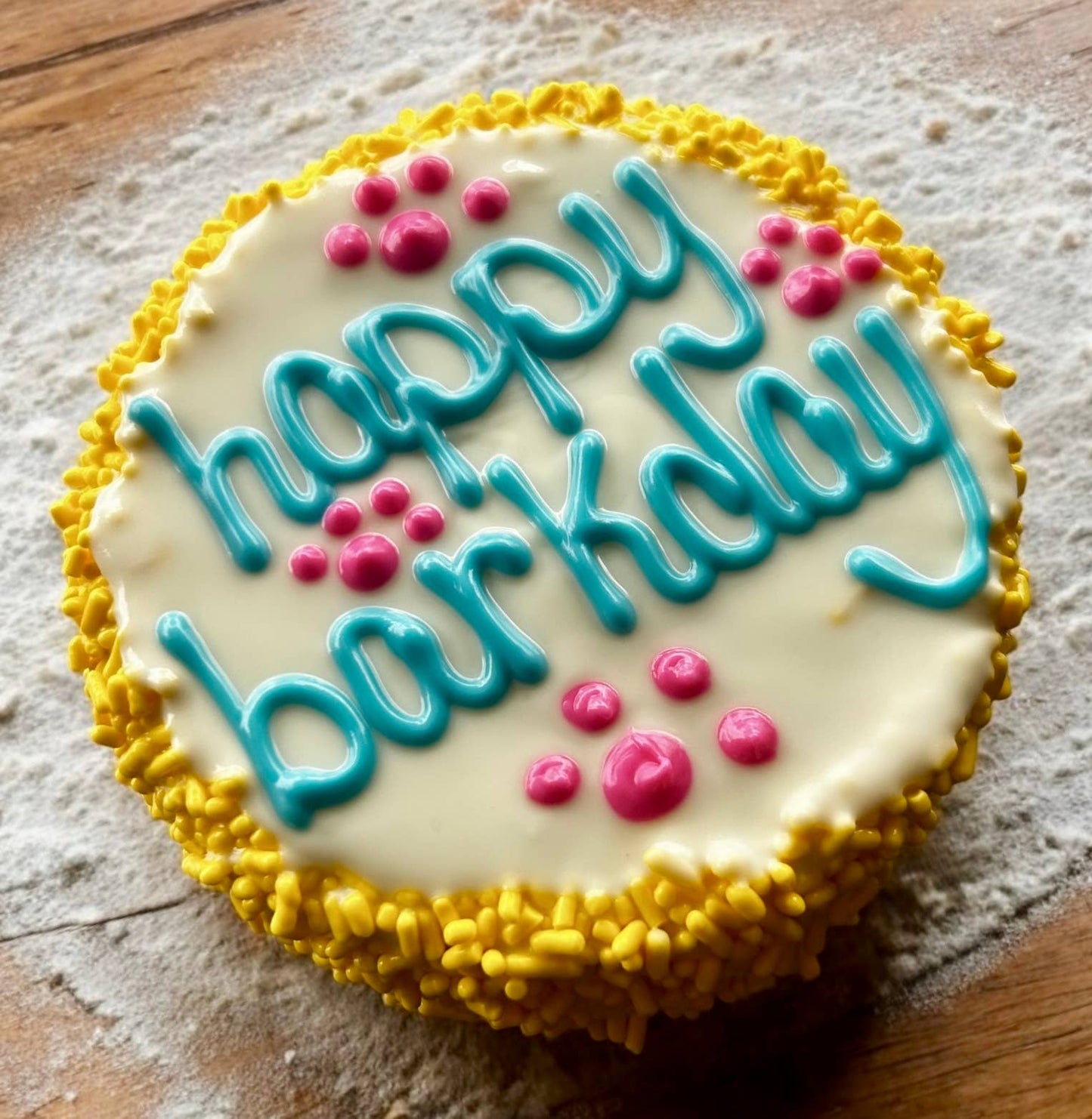 YumYum4DOGS - Vibrant Happy Barkday Cake dog treats Image