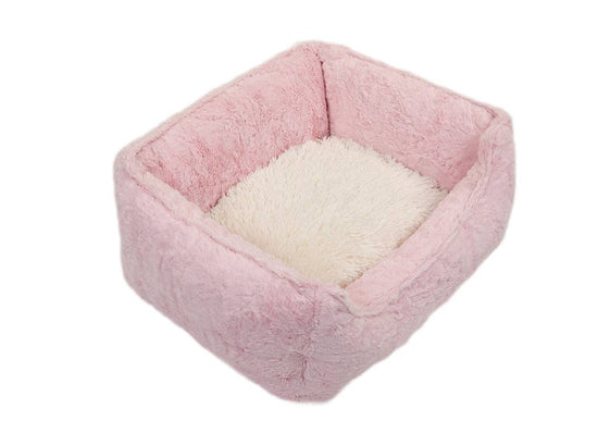 Baylee Nasco - Light Pink Mink with Cream Shag Lounge Bed  Image