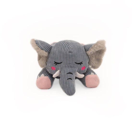 Load image into Gallery viewer, ZippyPaws - Snooziez with Shhhqueaker - Elephant - Dog Toy  Image
