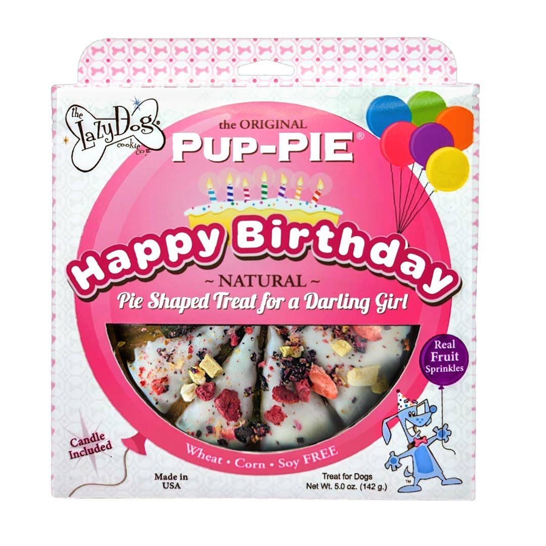 Pet Palette Distribution - Lazy Dog Happy Birthday Pup-PIE for a Darling Girl-Case of 8
