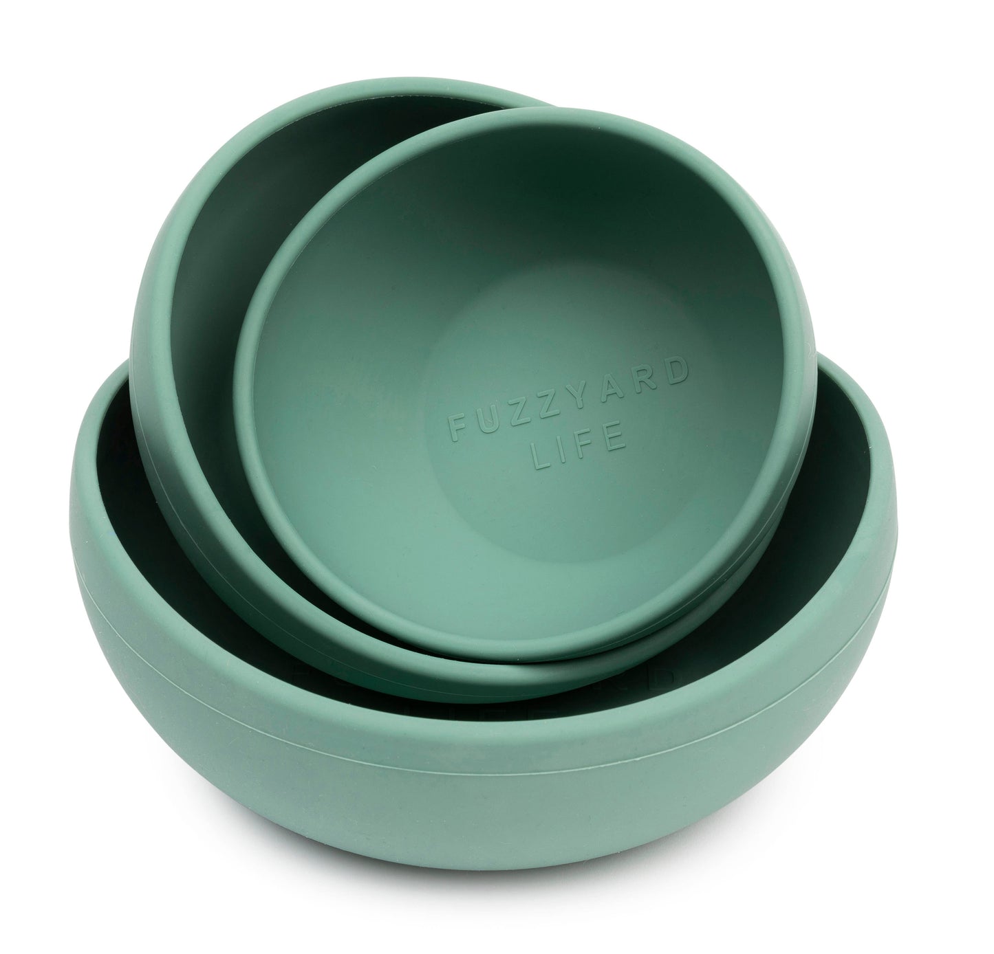 FuzzYard Life Silicone Bowl - Myrtle Green M Image