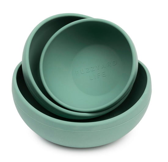 FuzzYard Life Silicone Bowl - Myrtle Green M Image
