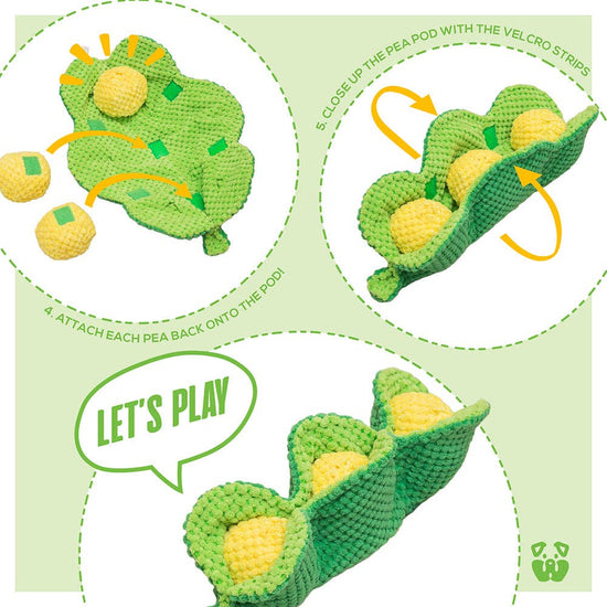 PAWTY Dog Toys - Pea Pod Interactive Snuffle Dog Toy Image