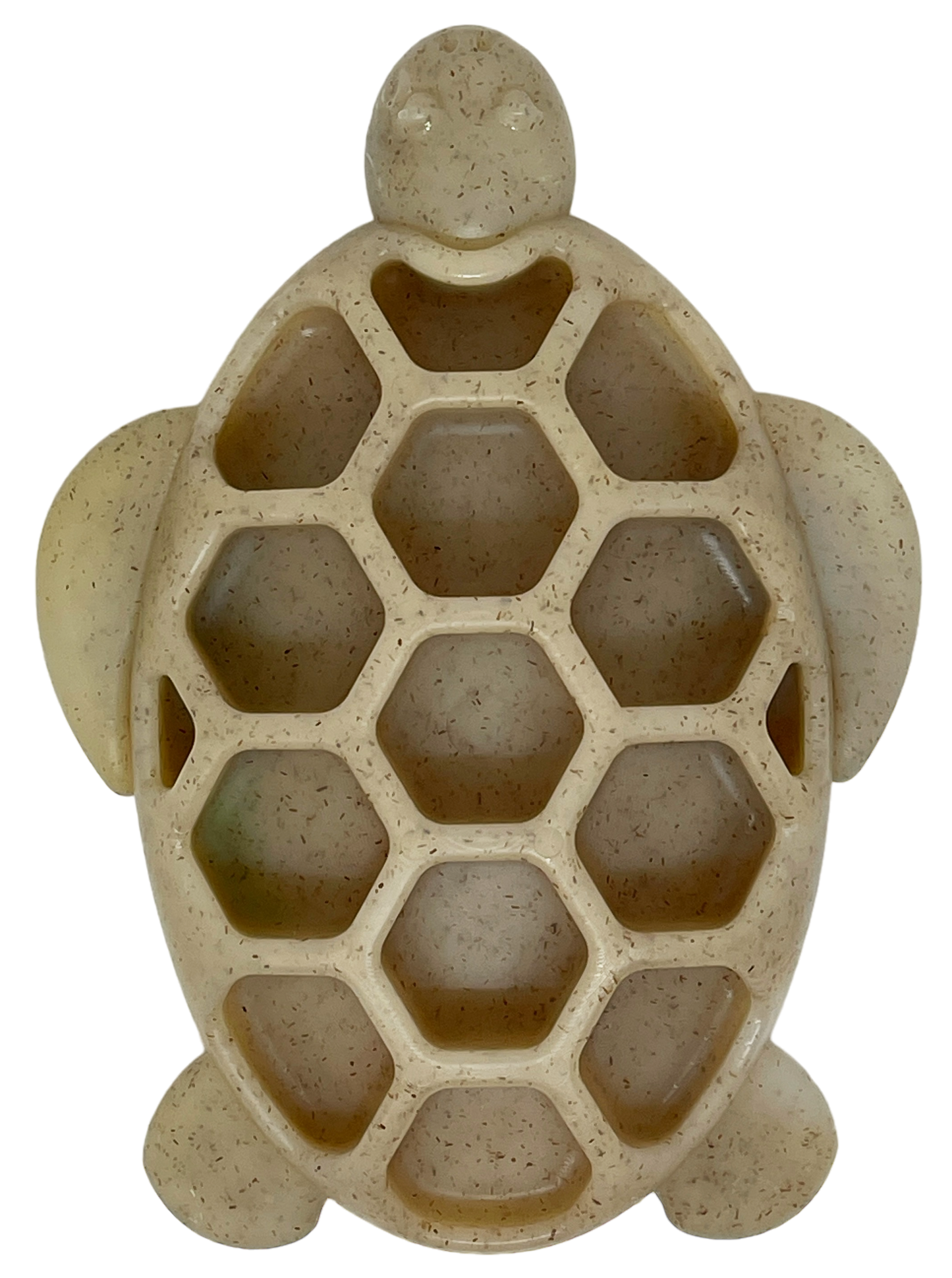 SodaPup Dog Toys - Turtle Durable Nylon Chew and Enrichment Toy Turtle Nylon Toy - Brown Image