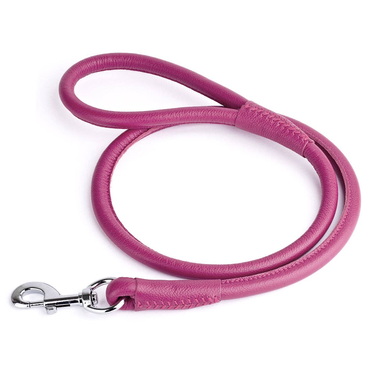 Dogline - Soft Leather Round Lead
