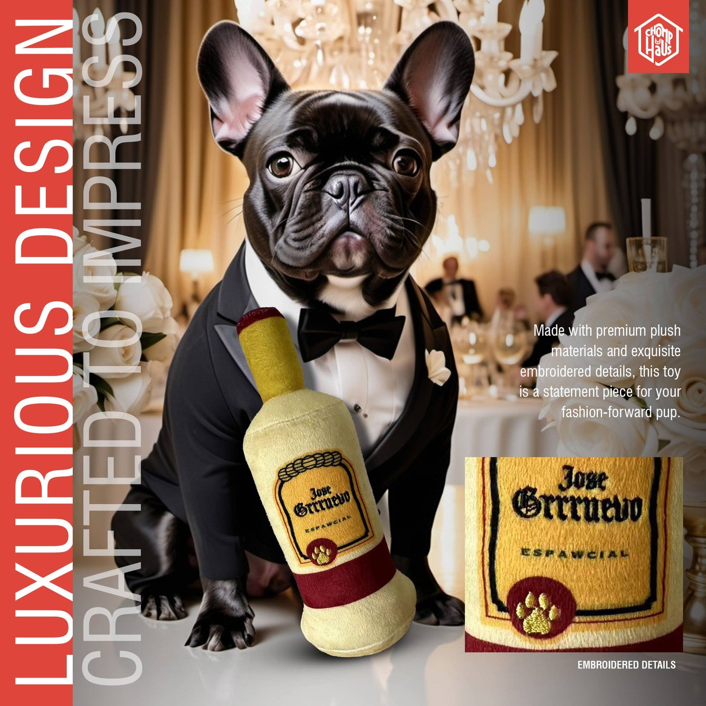 Chomp Haus - Jose Grrruevo – Plush Squeaky Designer Dog Toy Image