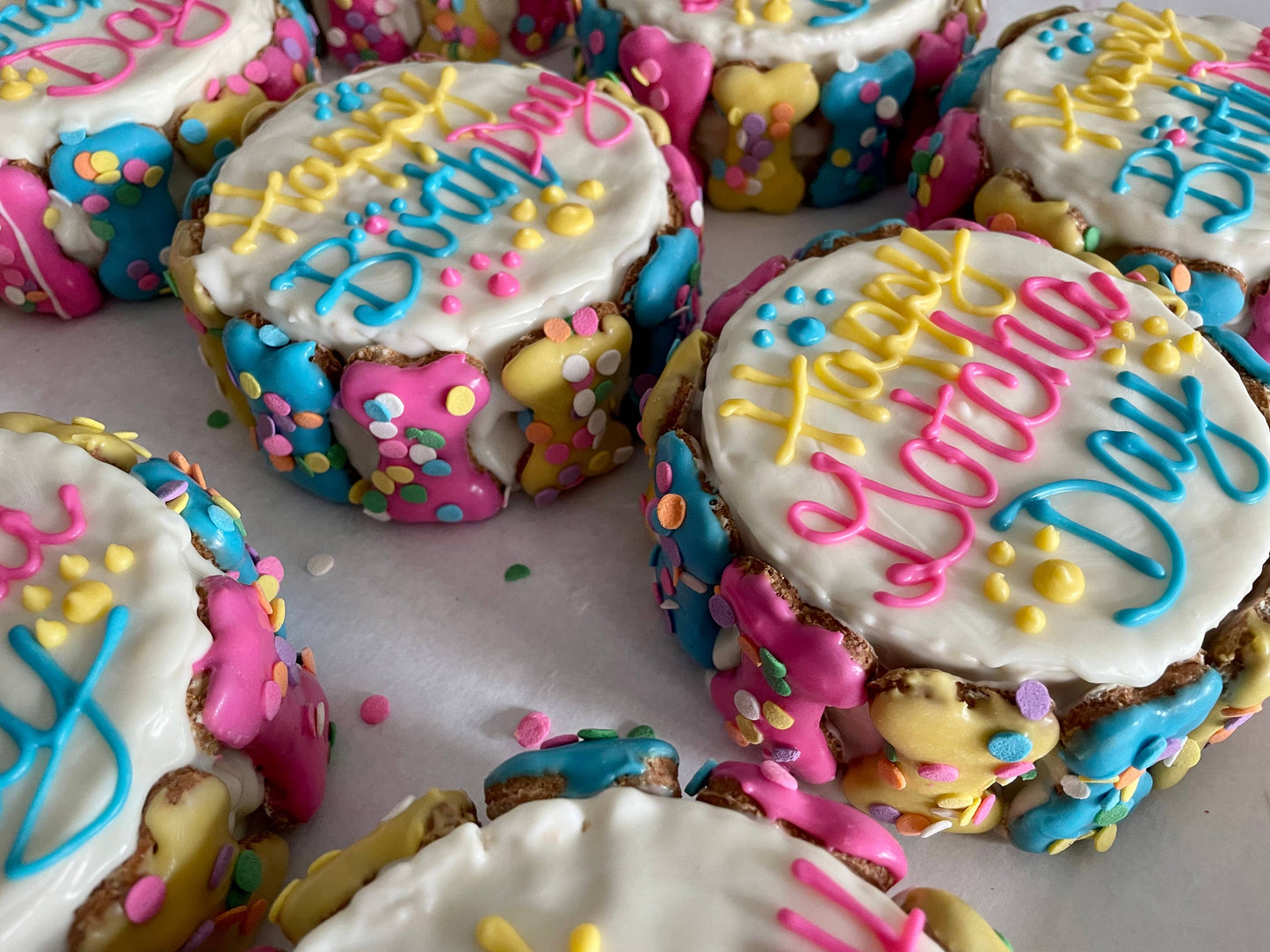 YumYum4DOGS - Confetti Mini Bones birthday doggie cake treats Image