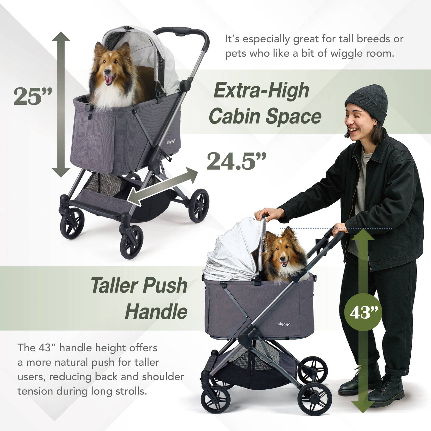 ibiyaya - Ibiyaya Maxi Deep Carriage Pet Stroller Image