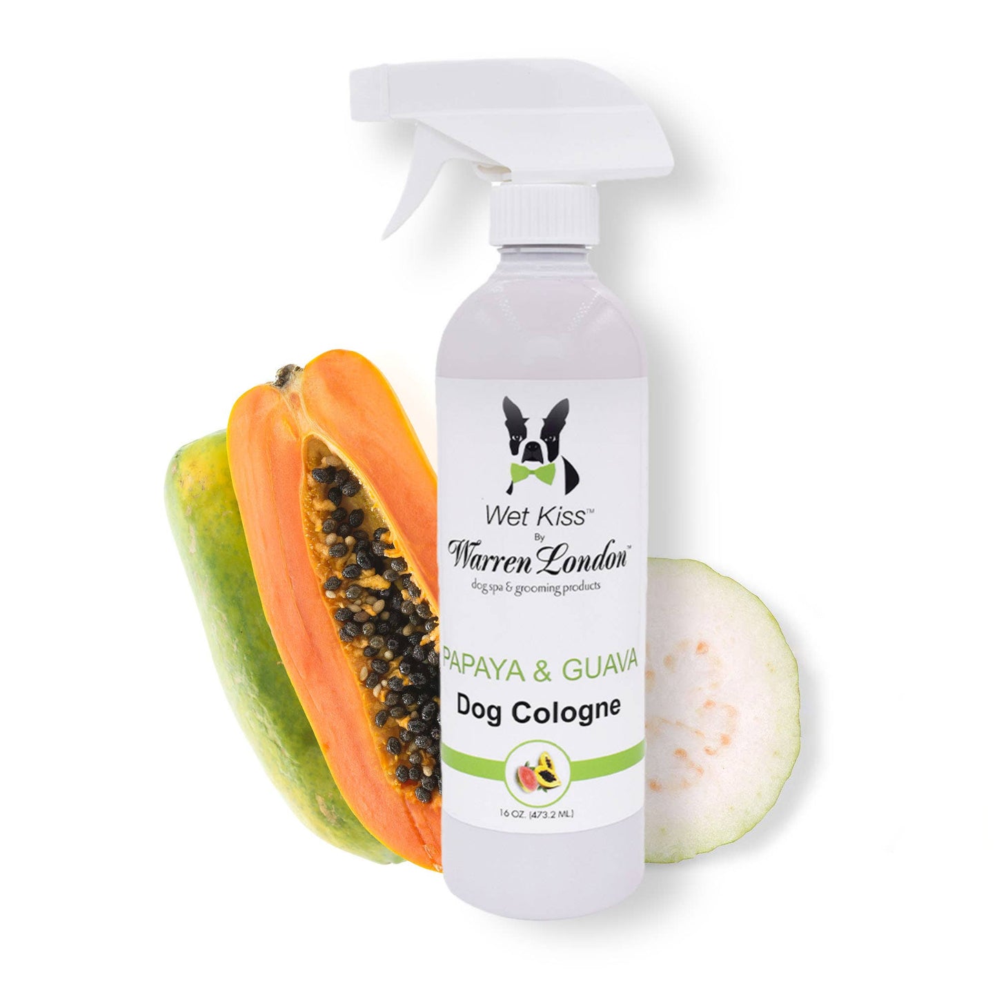 Warren London Dog Products - Wet Kiss Dog Cologne - 16 oz Papaya & Guava Image