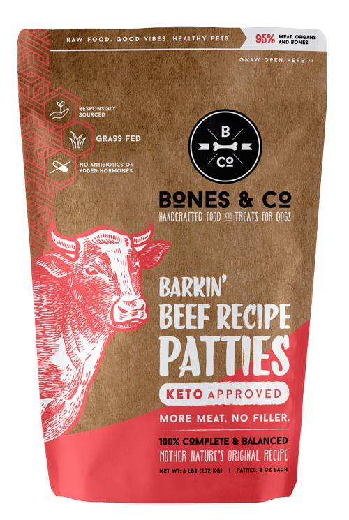 Bones & Co. Raw Frozen Dog Food Barkin' Beef Image