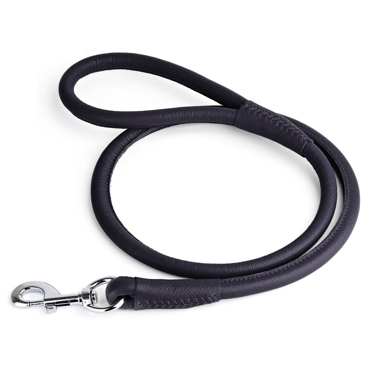 Dogline - Soft Leather Round Lead 6' Image