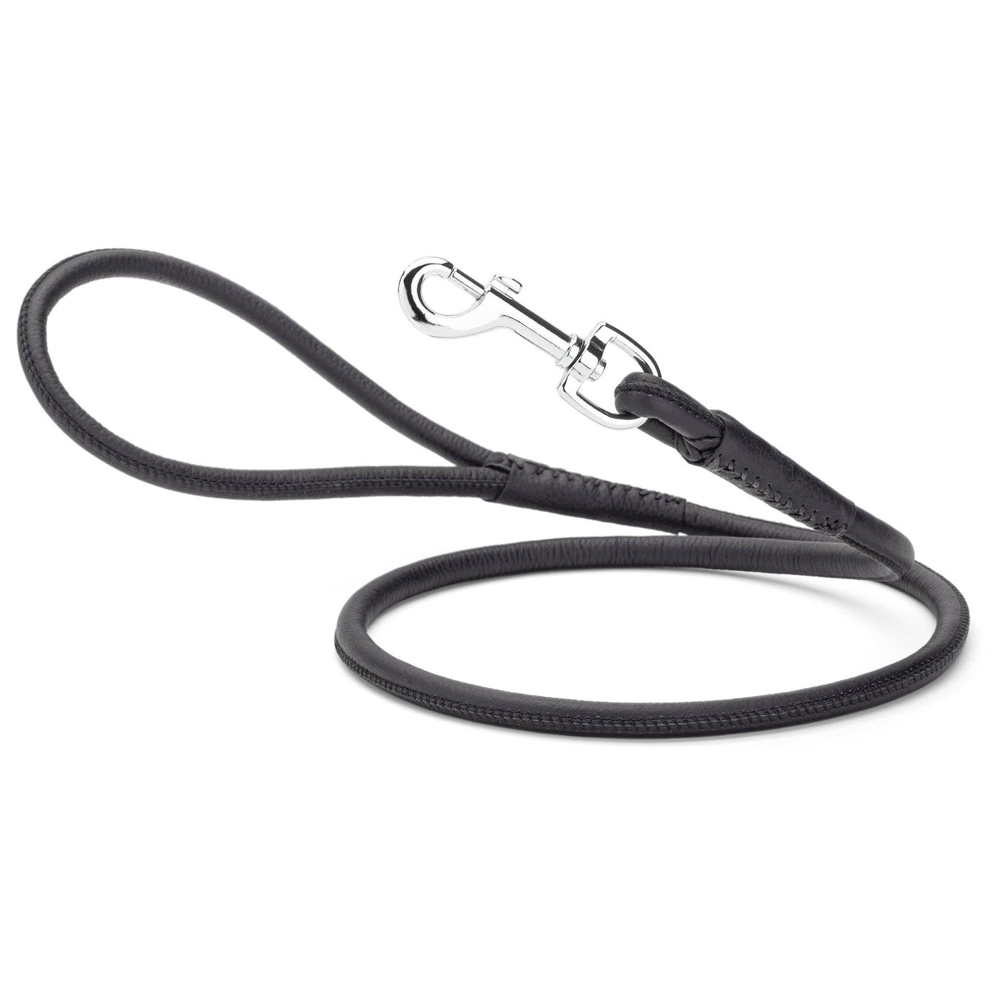 Dogline - Soft Leather Round Lead