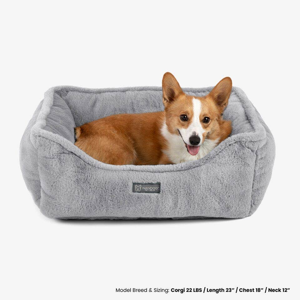 Nandog Pet Gear - The Super Cloud Bed in Pearl River Grey MEDIUM (25X22in) Image