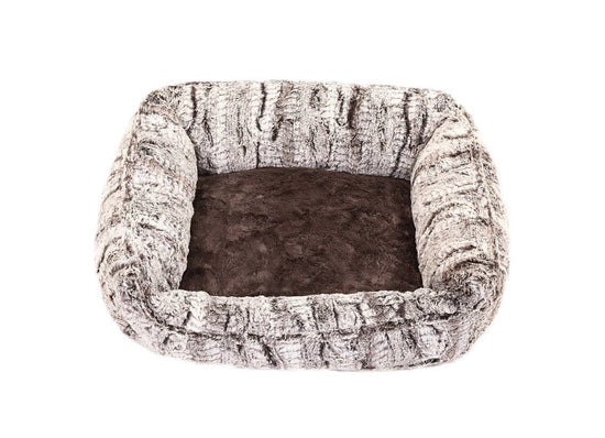 Load image into Gallery viewer, Gator with Grey Mink Lounge Bed: Medium  Image
