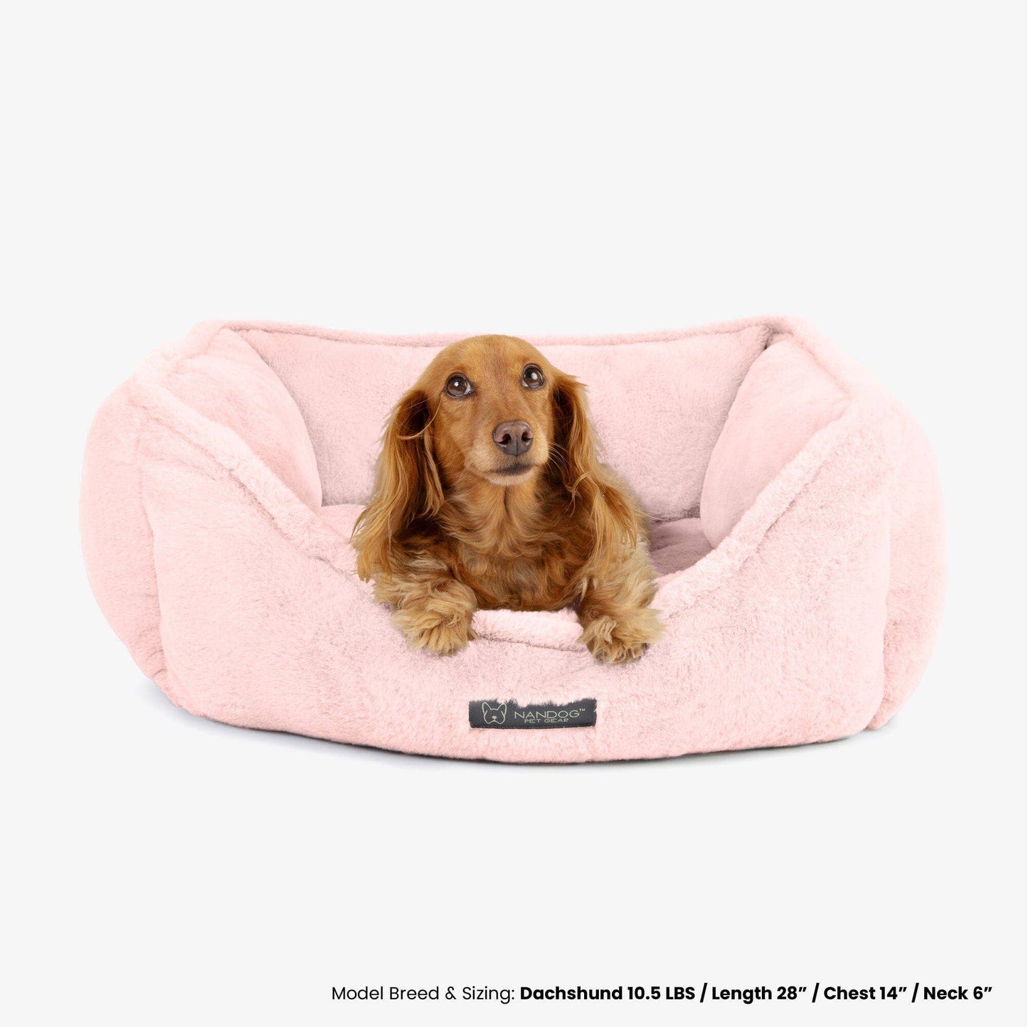 Nandog Pet Gear - The Super Cloud Bed in Blush Pink SMALL (22X18in) Image