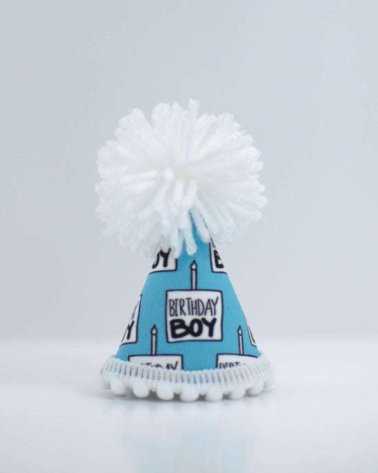 Pup Party Hats - Birthday Boy Black Ink Party Hat