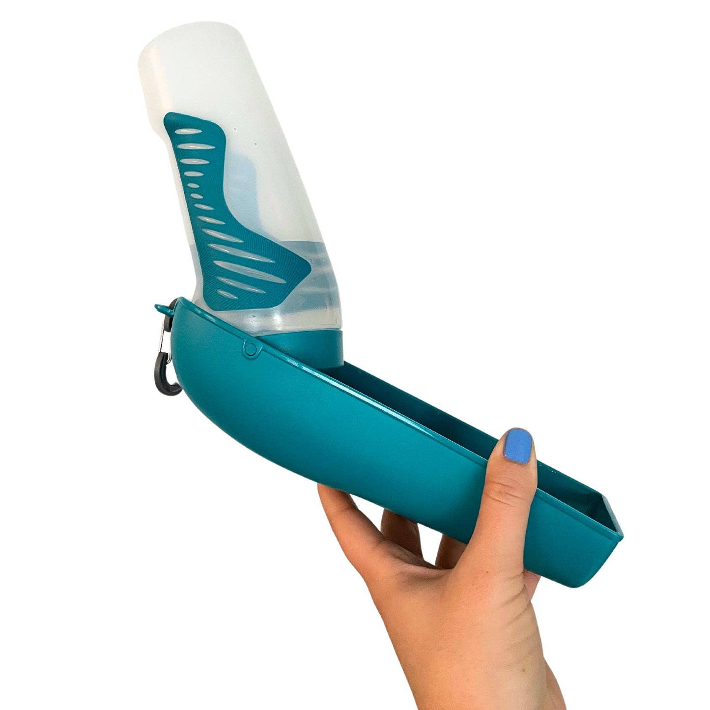 Messy Mutts Travel Water Bottle with Removable Bowl, 16oz Image