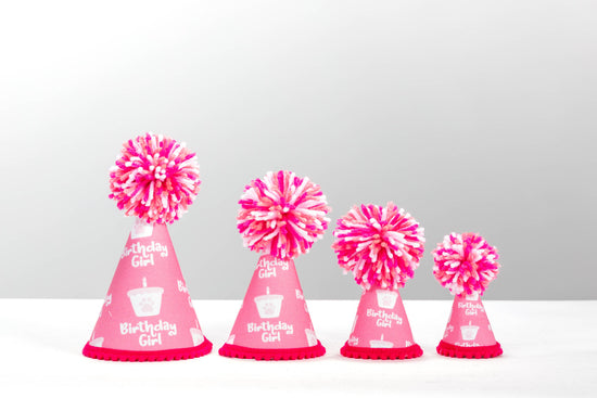 Pup Party Hats - NEW Birthday Girl Pink Ink Party Hat
