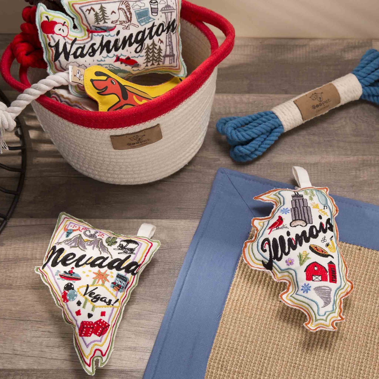 Speckle and Spot by Ore’ Originals - Wish You Were Here Dog Toy | Nevada Image