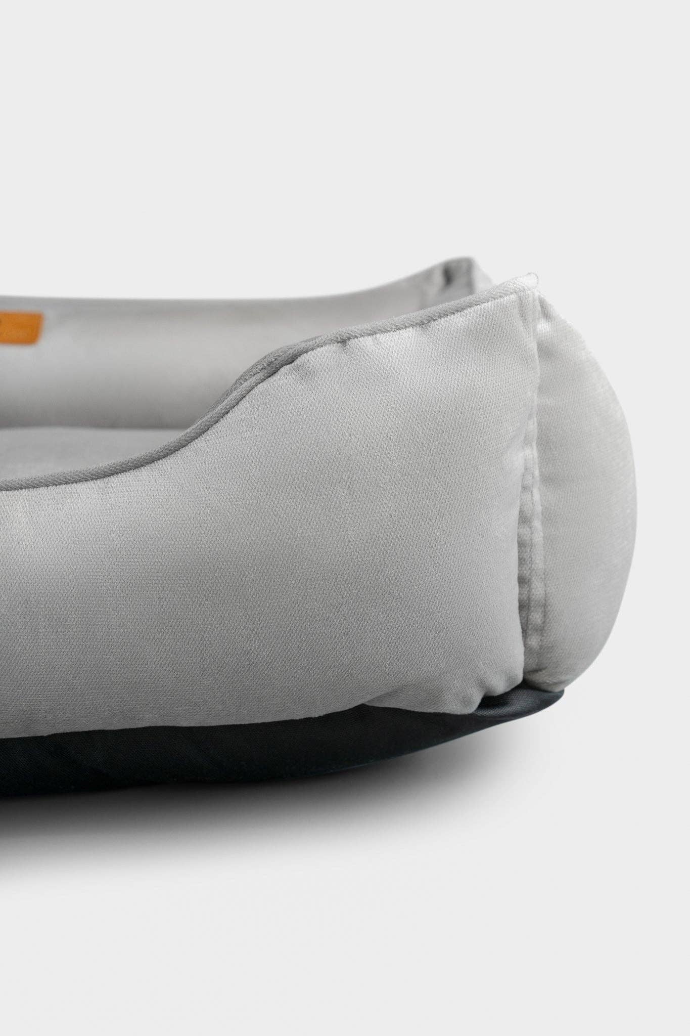 Chester & Lee - Classic Velvet Sleeper Dog Bed Gray Image