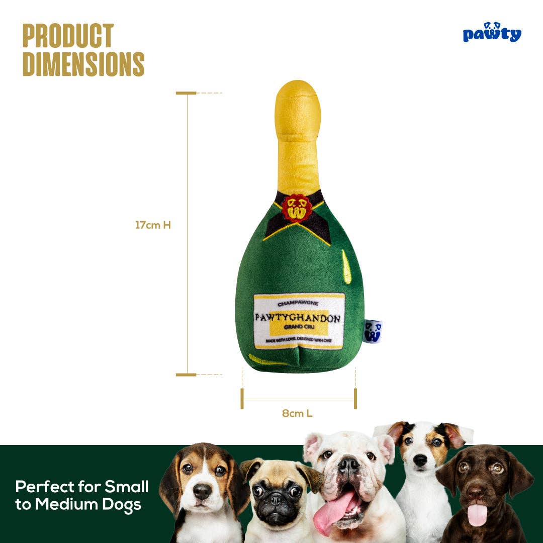 PAWTY Dog Toys - Champagne Image