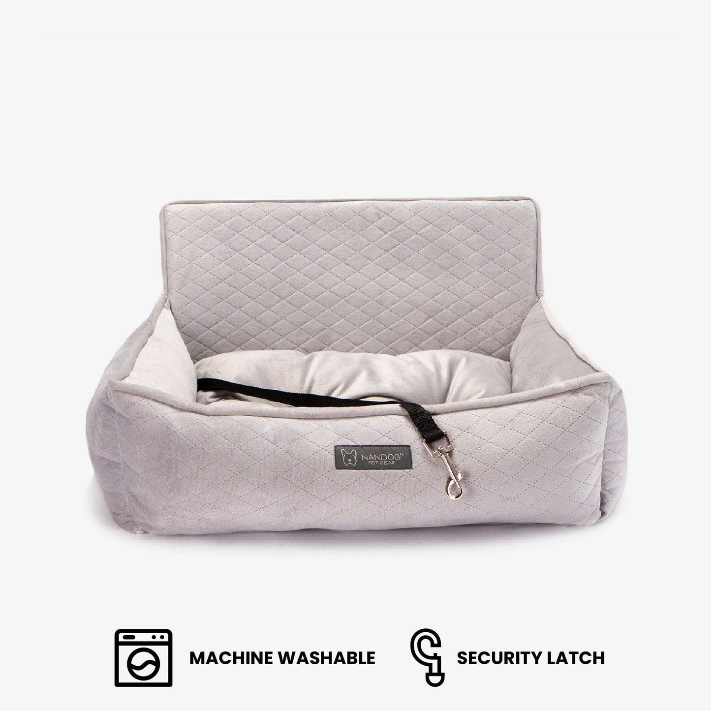Nandog Pet Gear - The Car Seat Gray M Image