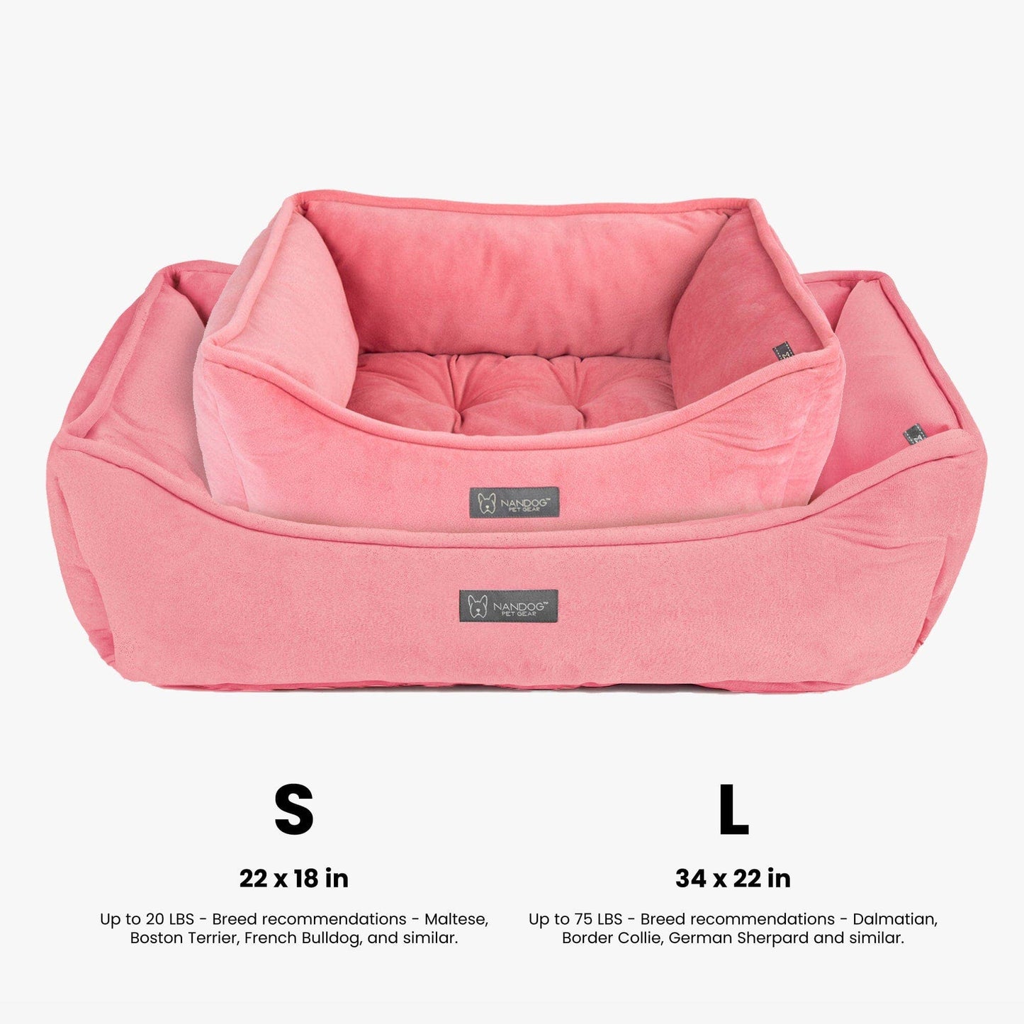 Nandog Pet Gear - Signature Bed in Electric Pink Image