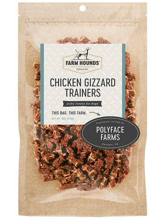 Farm Hounds - Chicken Gizzard Trainer - All-Natural Dog Treats - 4oz Image