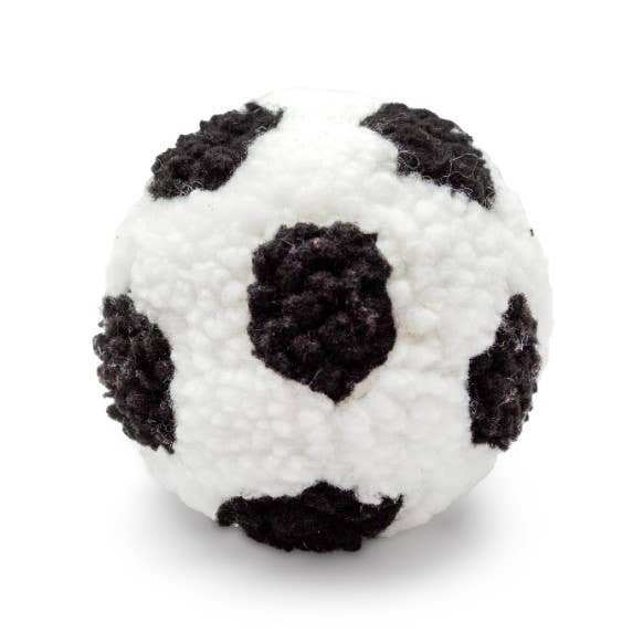 Pet Palette Distribution - ThoozyPet Soccer Ball Plush Dog Toy 4"