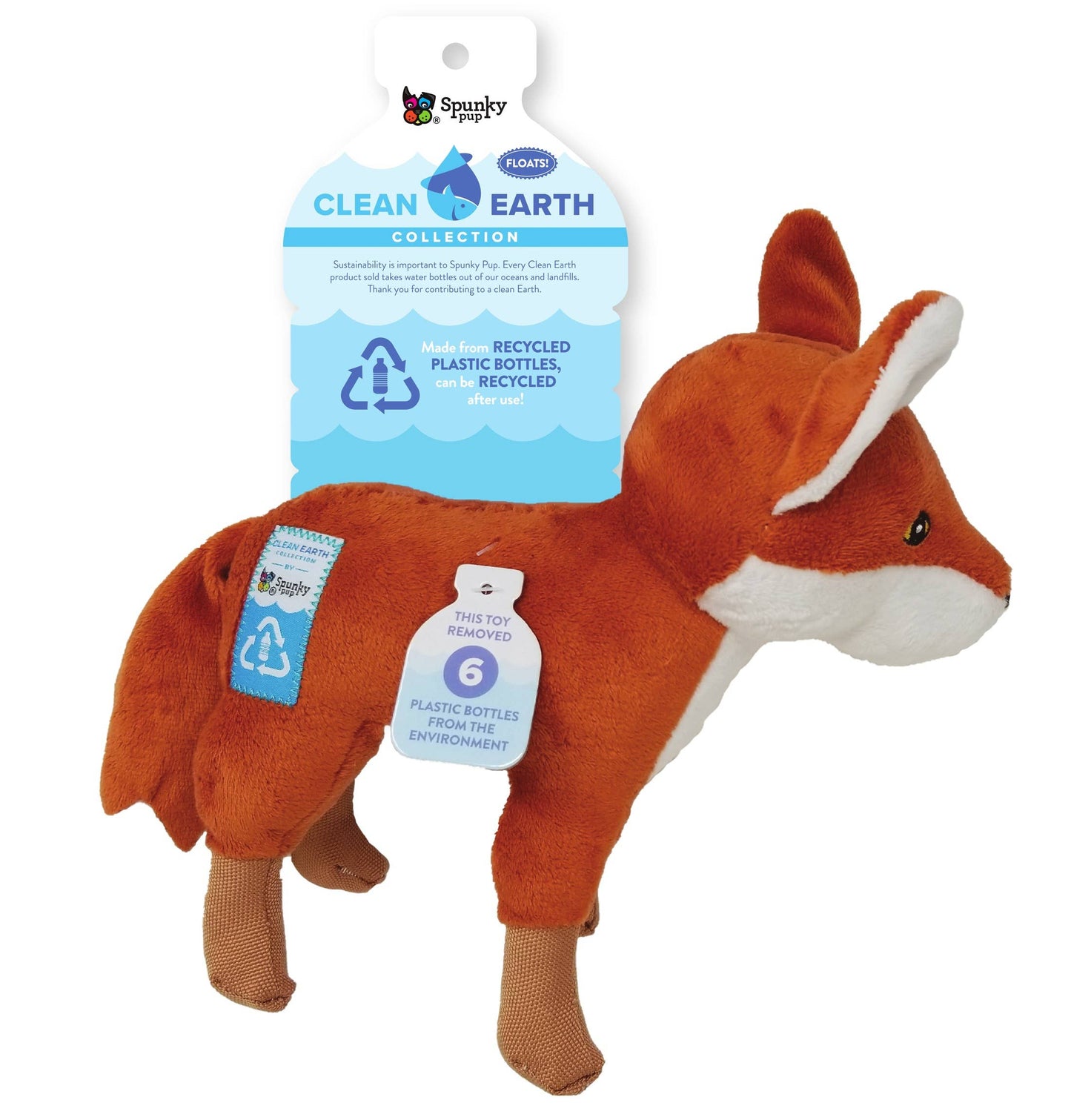 Spunky Pup - Clean Earth Recycled Plush Toys - 100% Sustainable