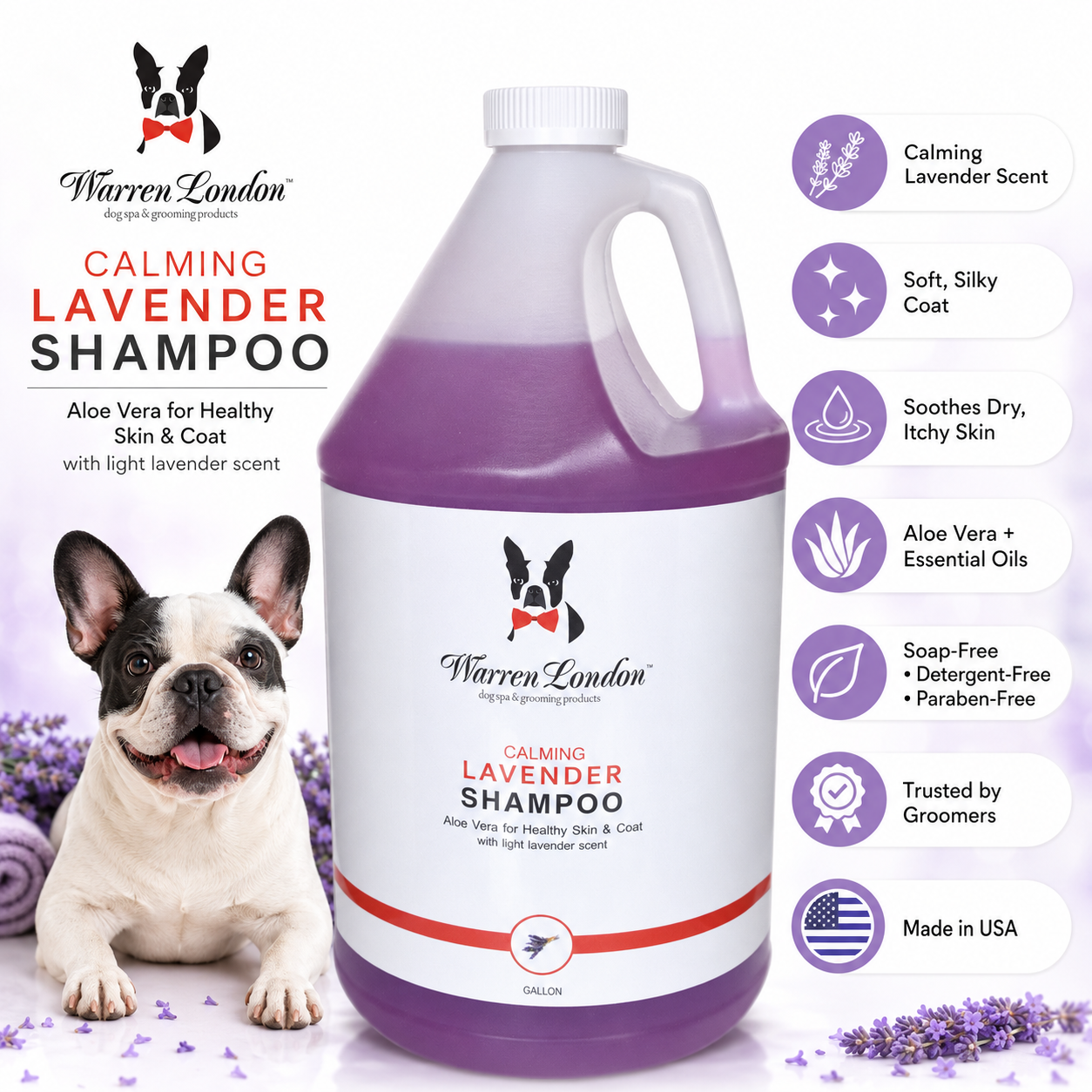 Warren London Dog Products - Shampoo: Calming Lavender - 2 Sizes Image