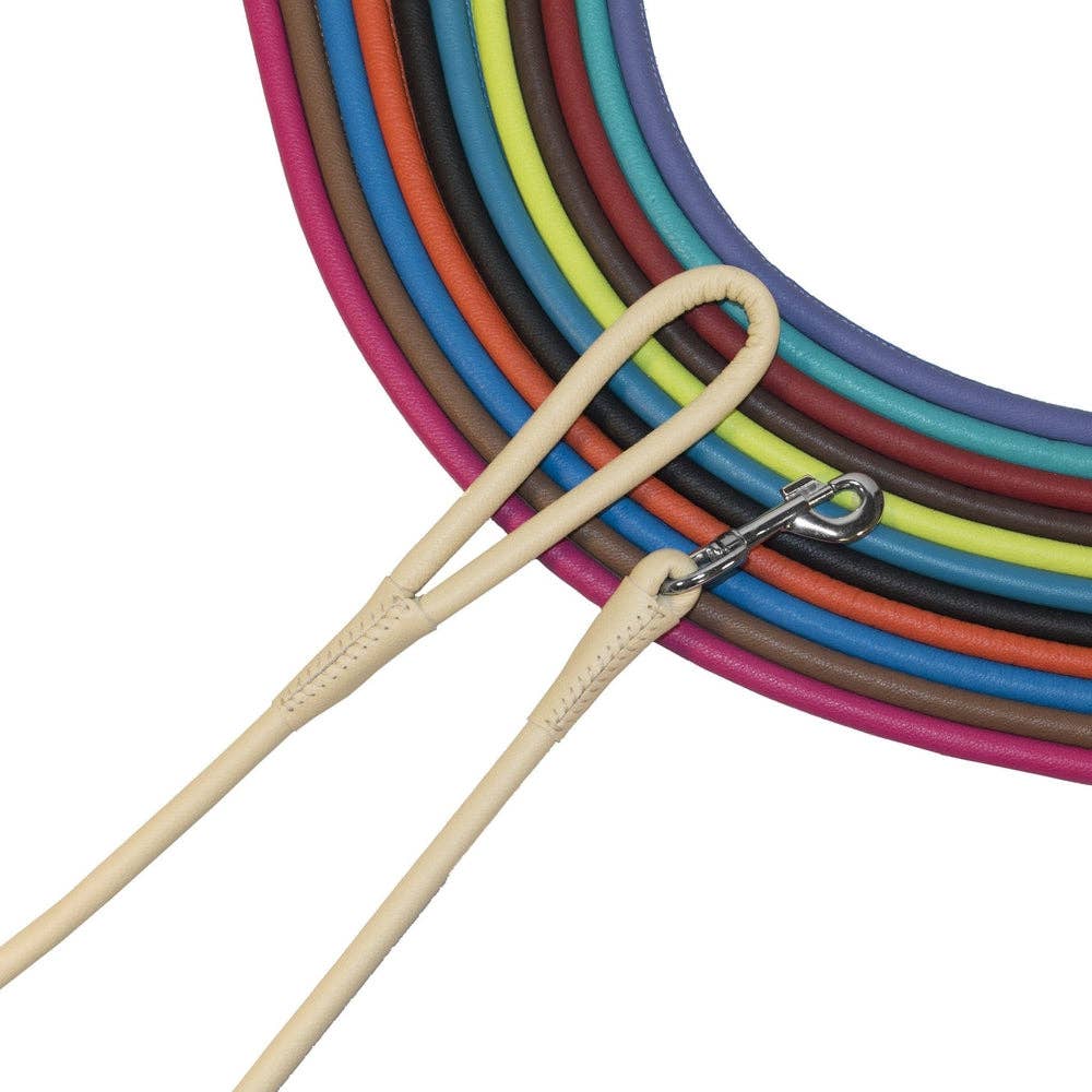 Dogline - Soft Leather Round Lead Image