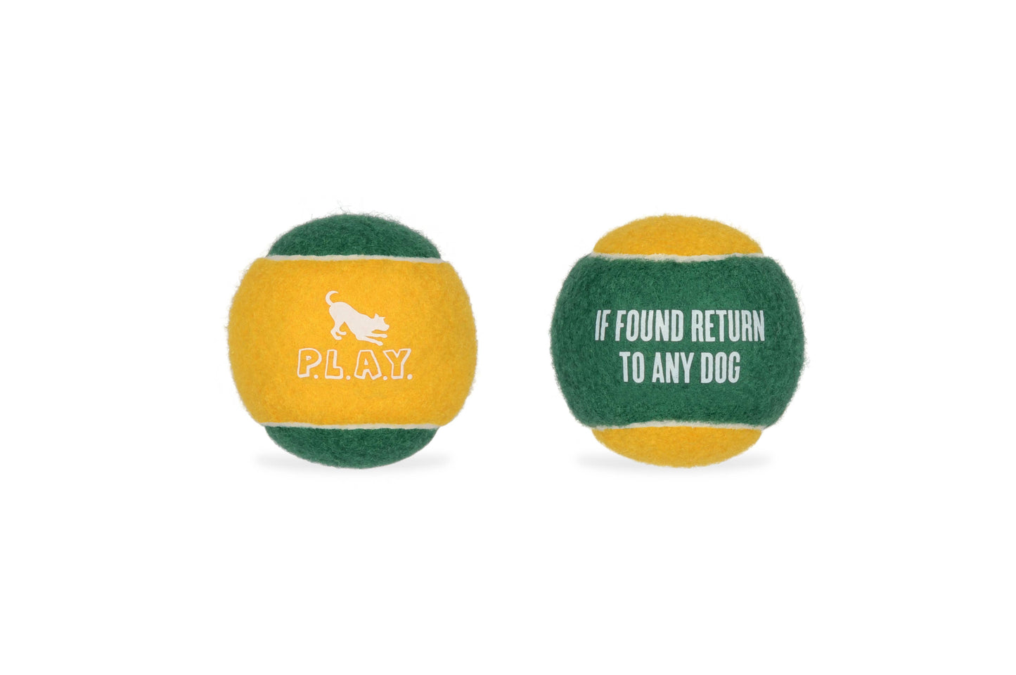P.L.A.Y. Pet Lifestyle and You - Dog Tennis Ball - 4 Pack  Image