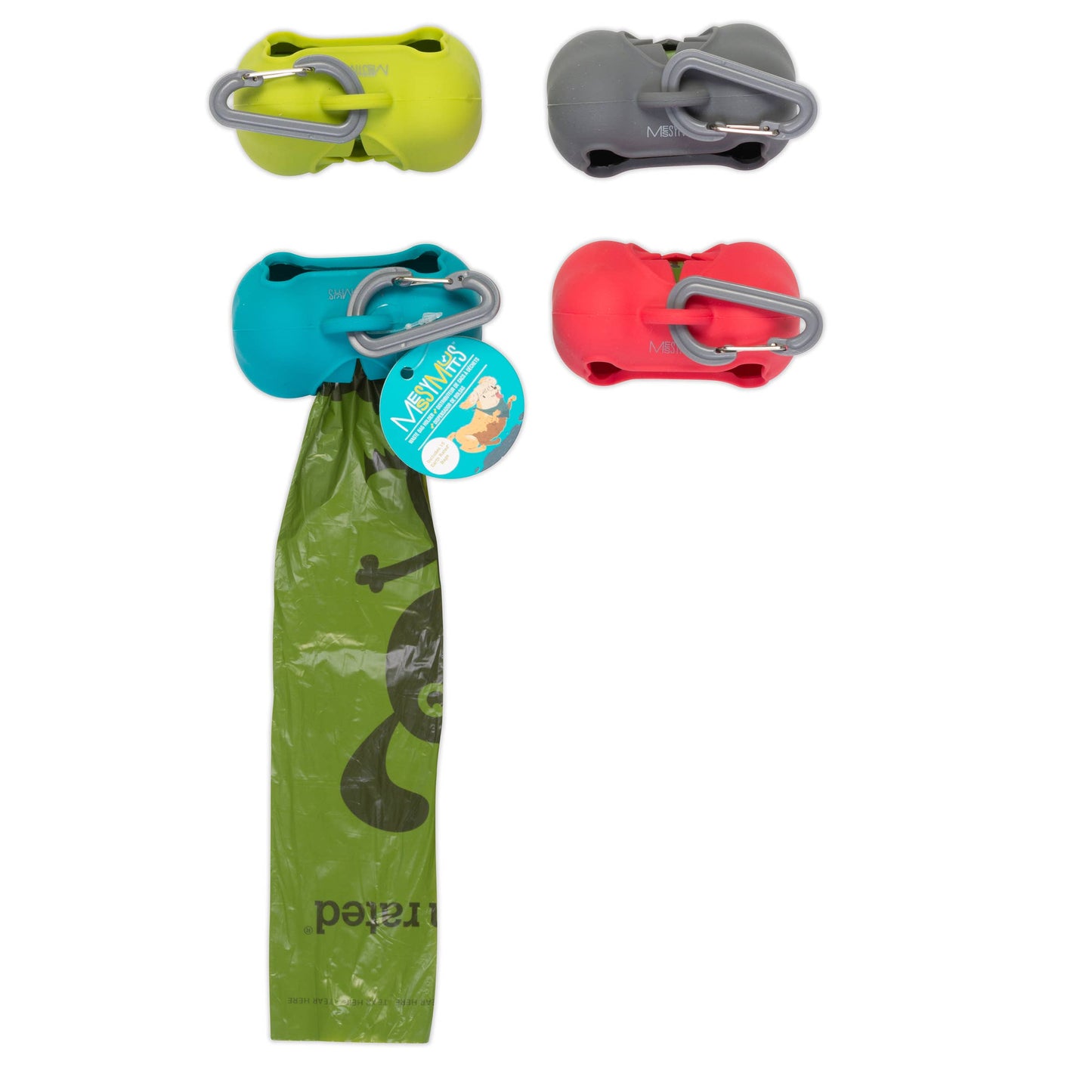 Messy Mutts Waste Bag Holder Blue Image
