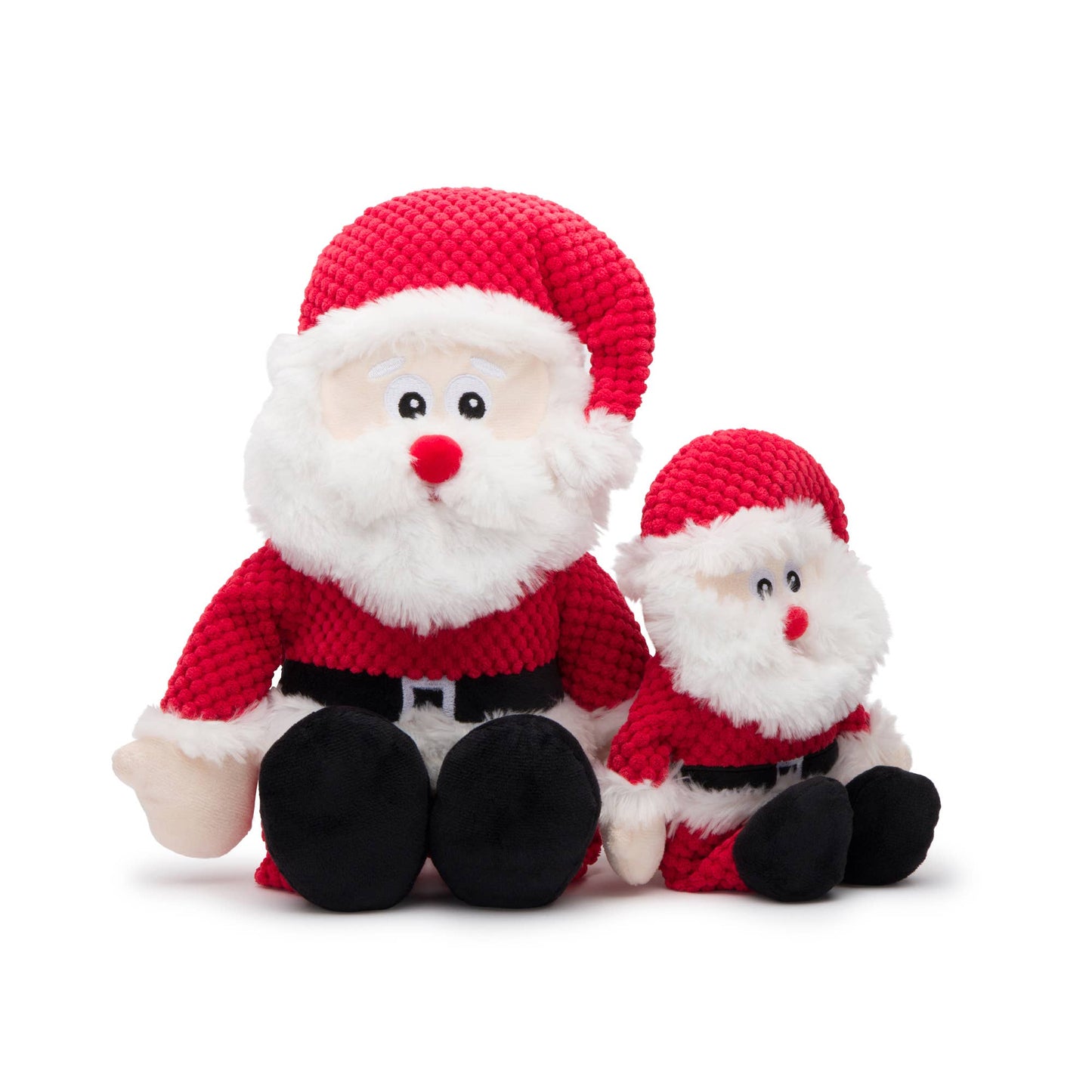fabdog - Christmas Santa Floppy Plush Dog Toy Image