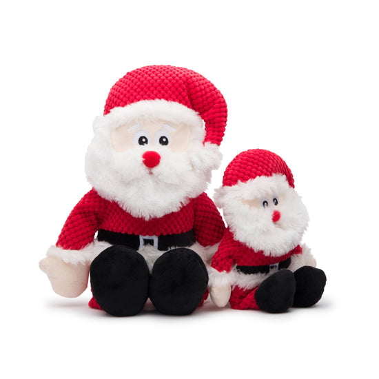 fabdog - Christmas Santa Floppy Plush Dog Toy Image