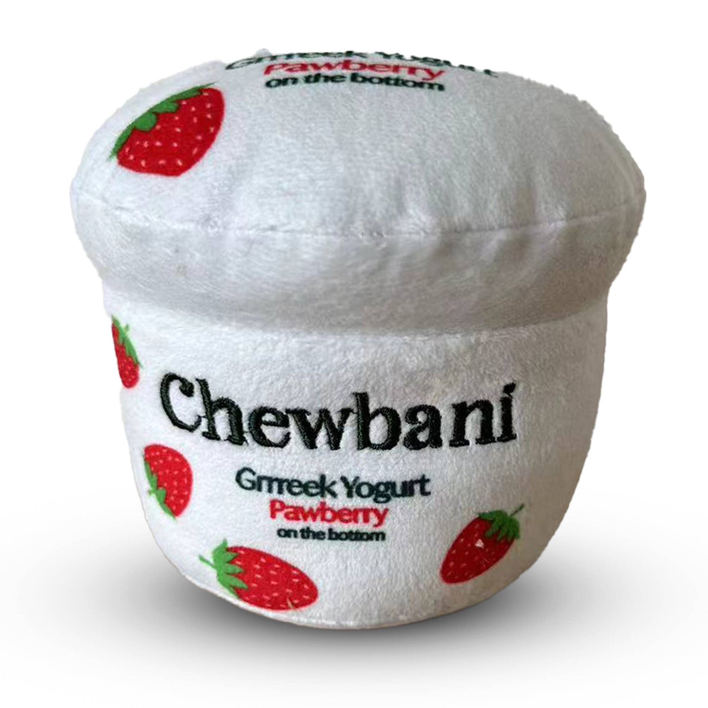 Chomp Haus - Chewbani Grrreek Yogurt – Plush Squeaky Designer Dog Toy Image