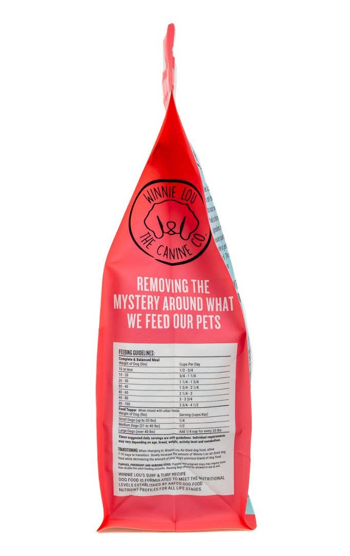 Winnie Lou - Gently Air-Dried Dog Food -Surf + Turf Image
