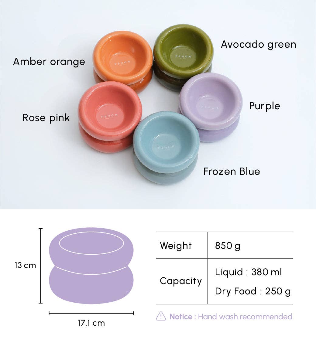 PEHOM - Soufflé Pet Bowl - Purple Image