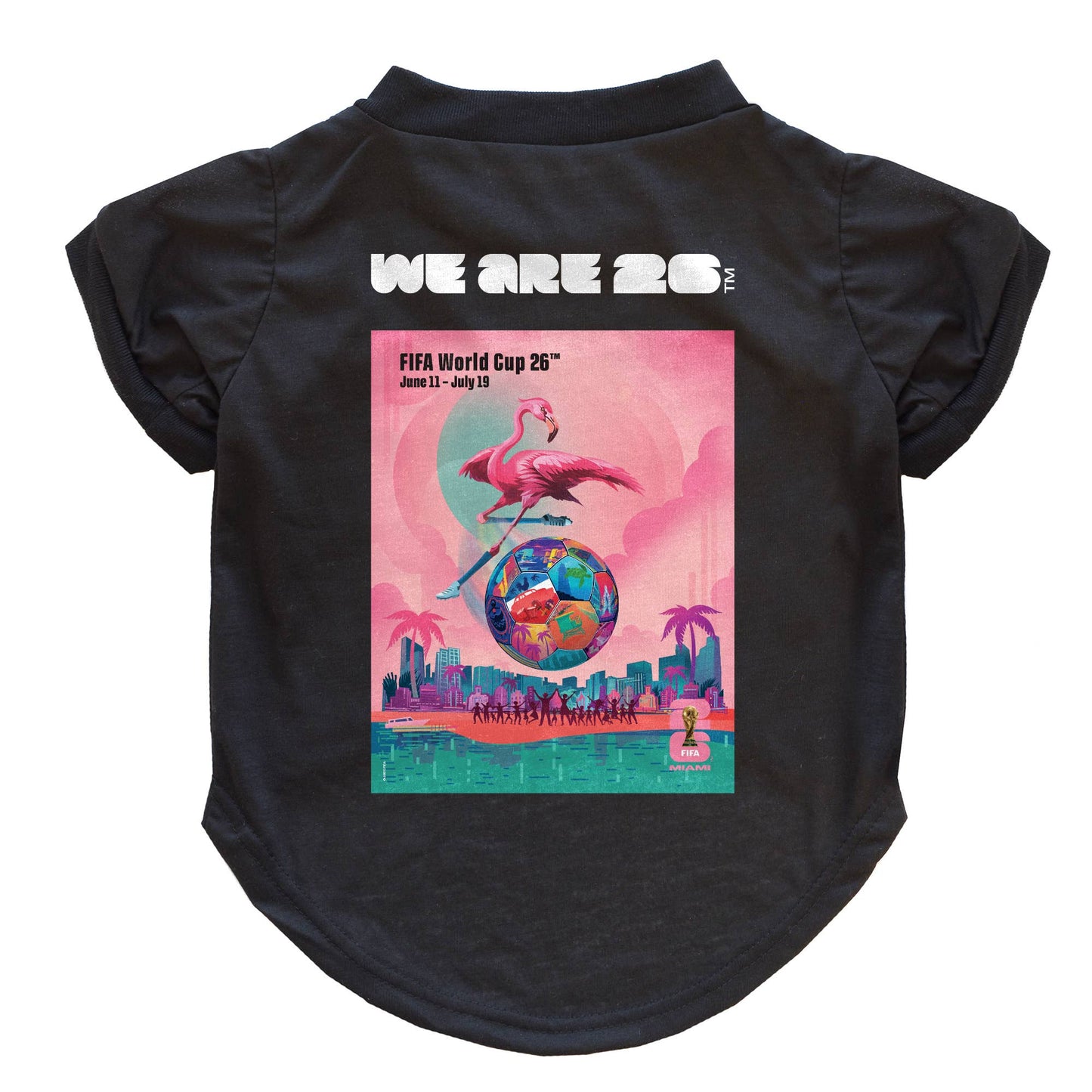 Little Earth Productions - 2026 FIFA World Cup Host City Pet T-Shirt Miami Image