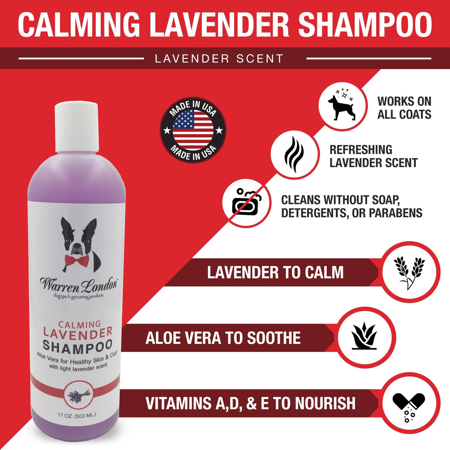Warren London Dog Products - Shampoo: Calming Lavender - 2 Sizes Image
