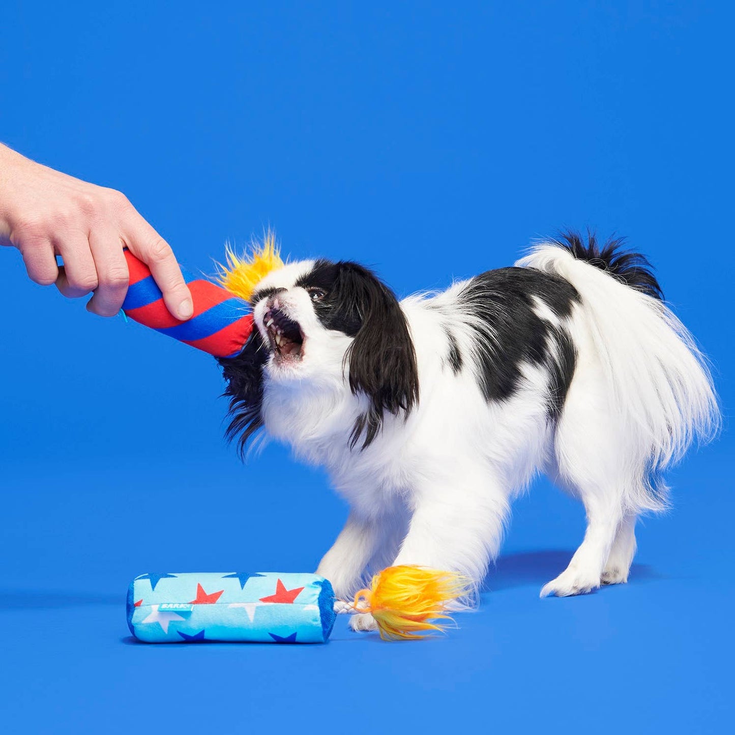 Pet Palette Distribution - BARK Pup-Pup Fireworks Fourth of July Plush Dog Toy Small Image