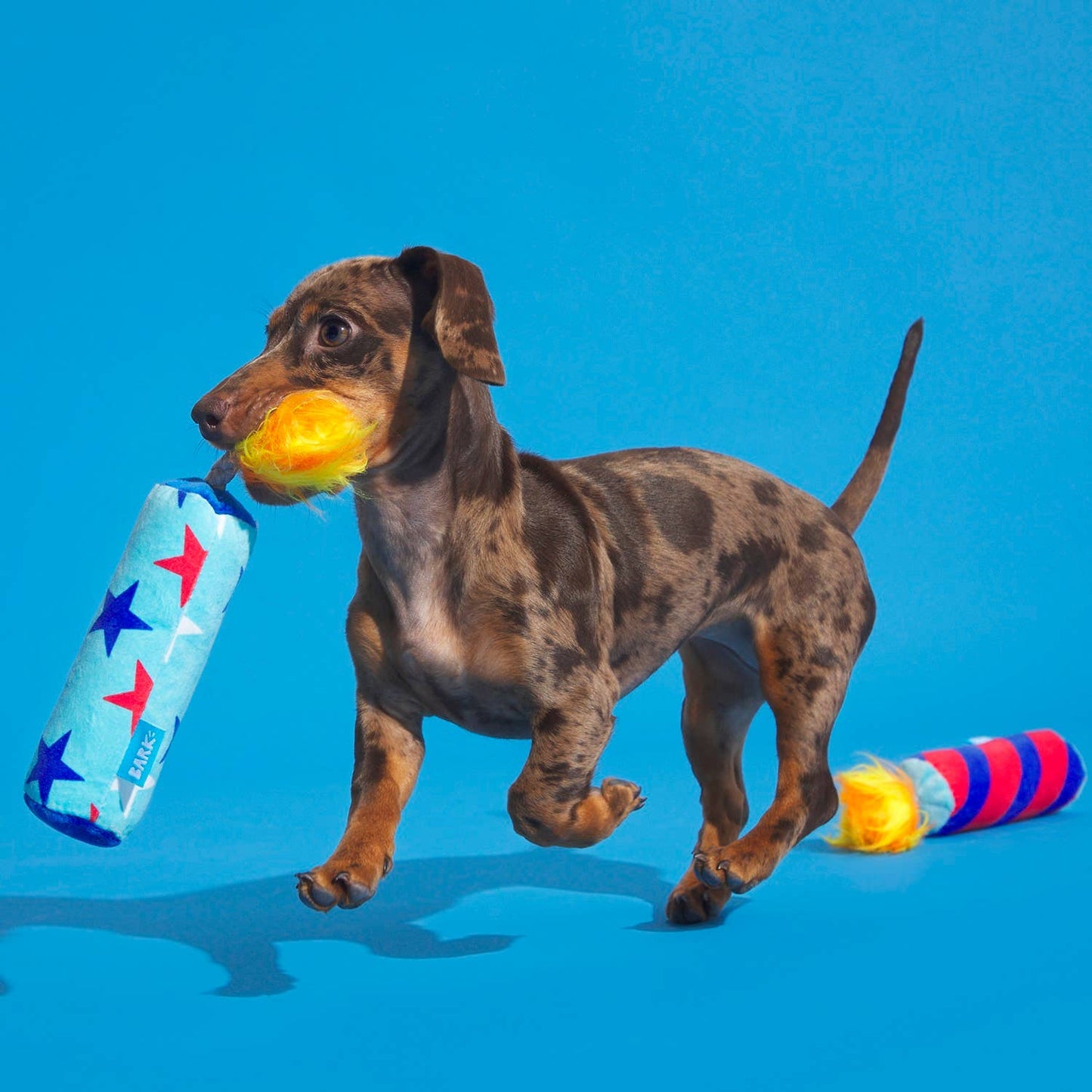 Pet Palette Distribution - BARK Pup-Pup Fireworks Fourth of July Plush Dog Toy Small Image