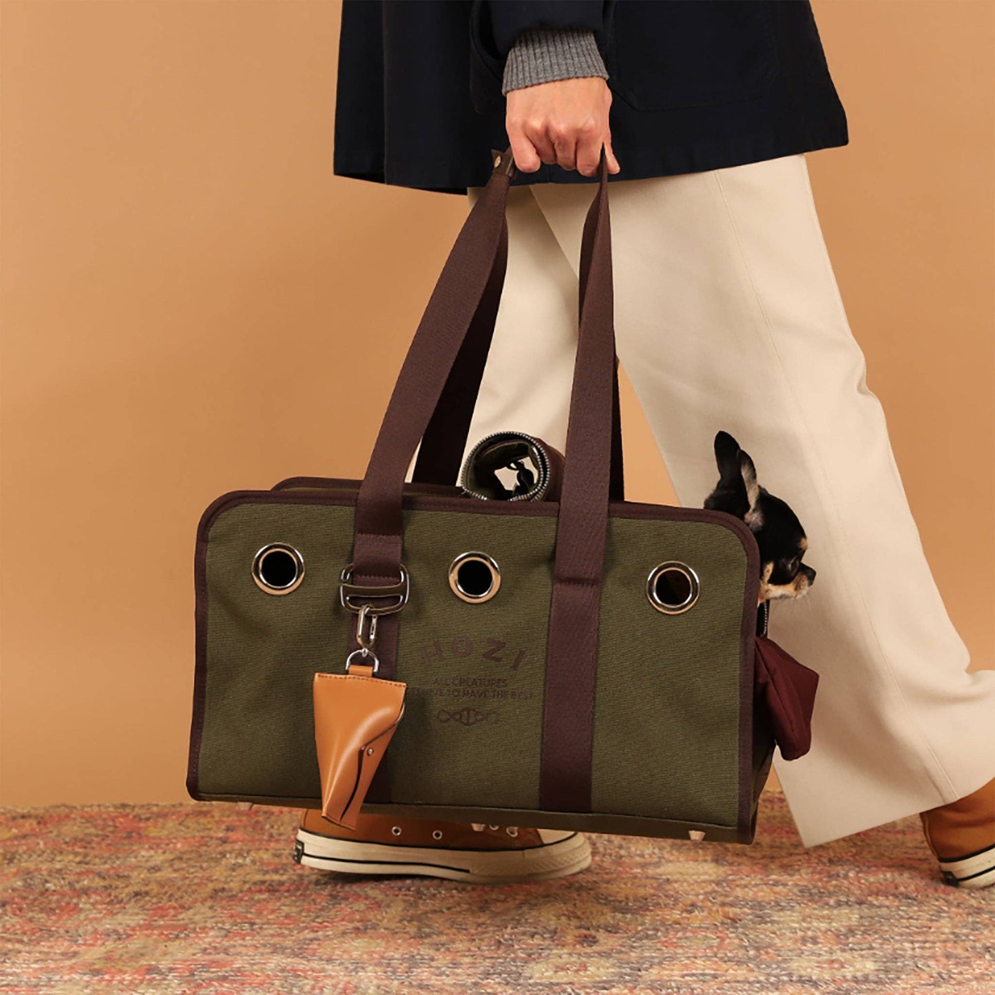 Hozi - Hozi Canvas Carrier - Khaki Image