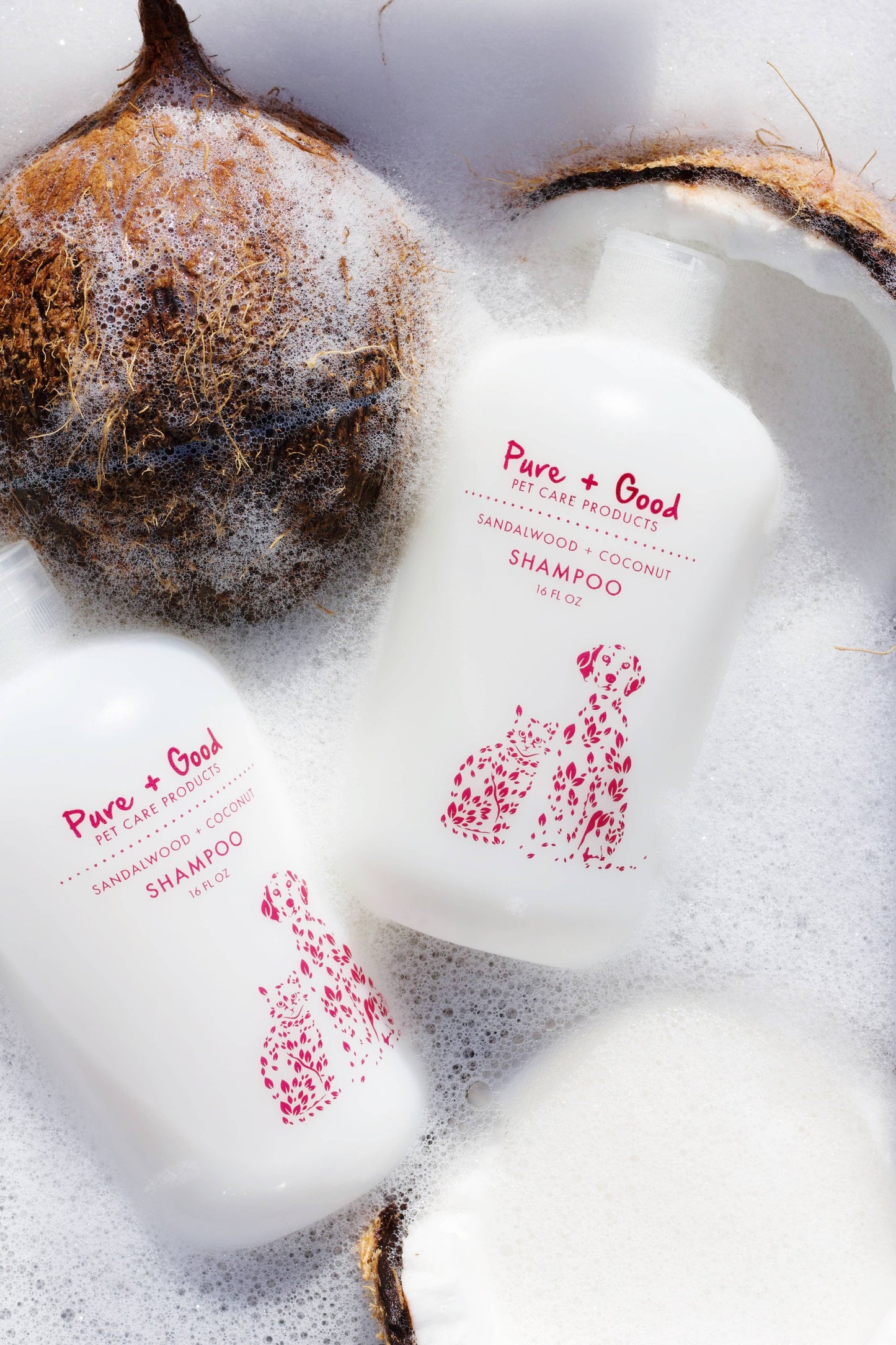 Pure + Good - Dog & Cat Shampoo: Sandalwood + Coconut Image