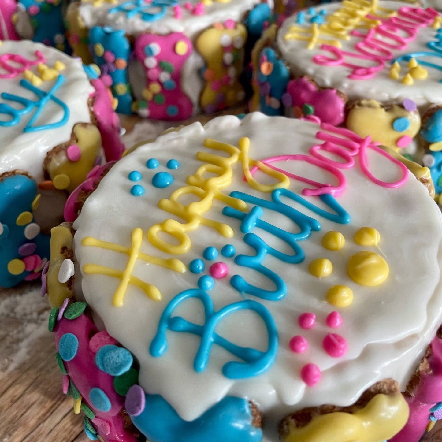 YumYum4DOGS - Confetti Mini Bones birthday doggie cake treats Image