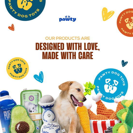 PAWTY Dog Toys - PAWTY FOOTBALL Image