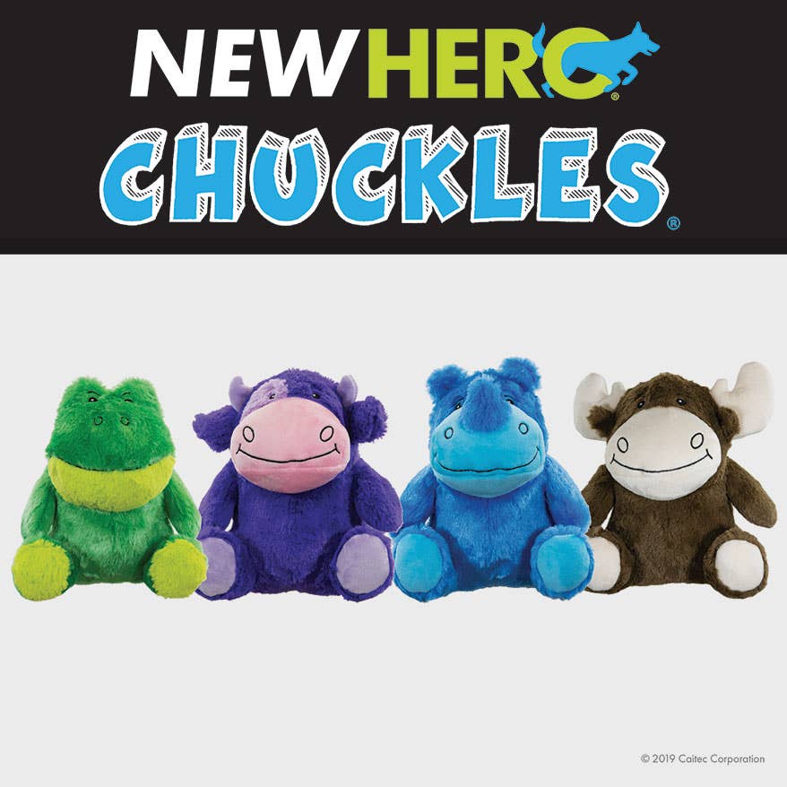 Caitec Inc - Small Chuckles 2.0 Frog Dog Toy Image
